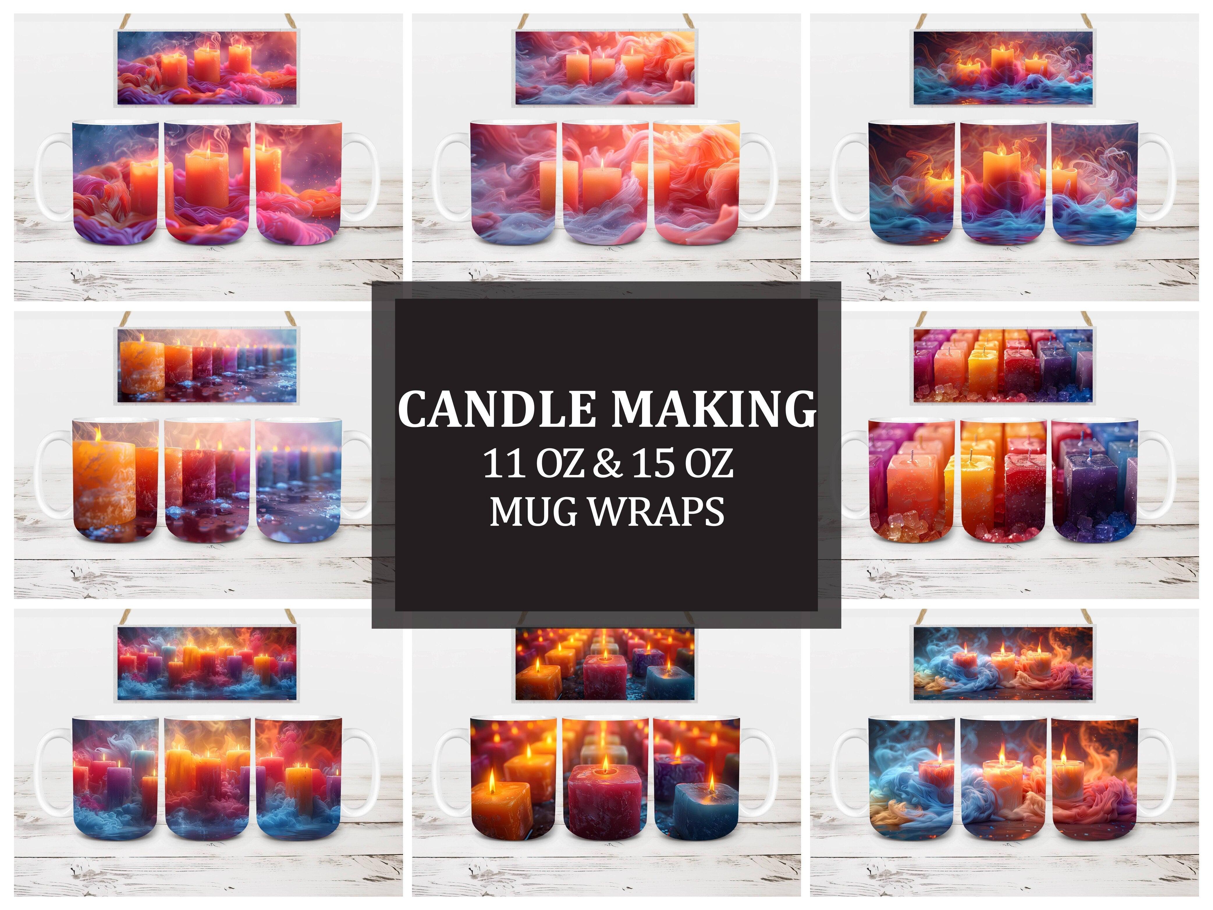 Candle Making 3 Mug Wrap - CraftNest - Digital Crafting and Art