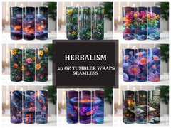 Herbalism 5 Tumbler Wrap - CraftNest - Digital Crafting and Art