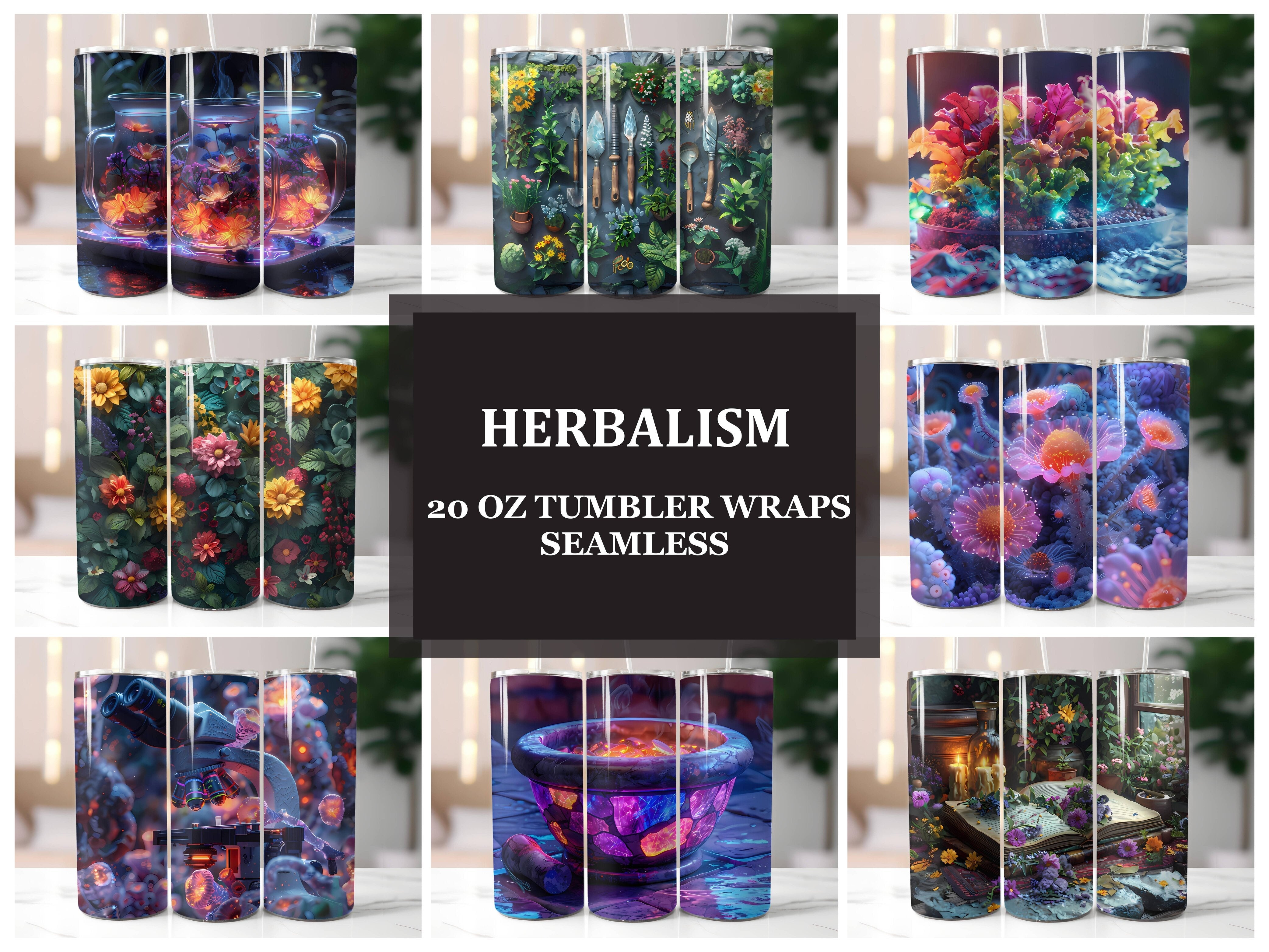 Herbalism 5 Tumbler Wrap - CraftNest - Digital Crafting and Art