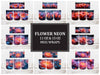 Flower Neon 1 Mug Wrap