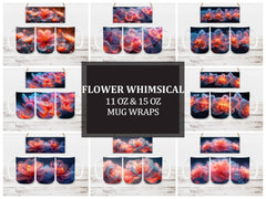 Flower Whimsical 6 Mug Wrap - CraftNest