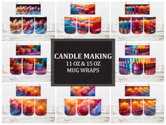 Candle Making 2 Mug Wrap - CraftNest - Digital Crafting and Art