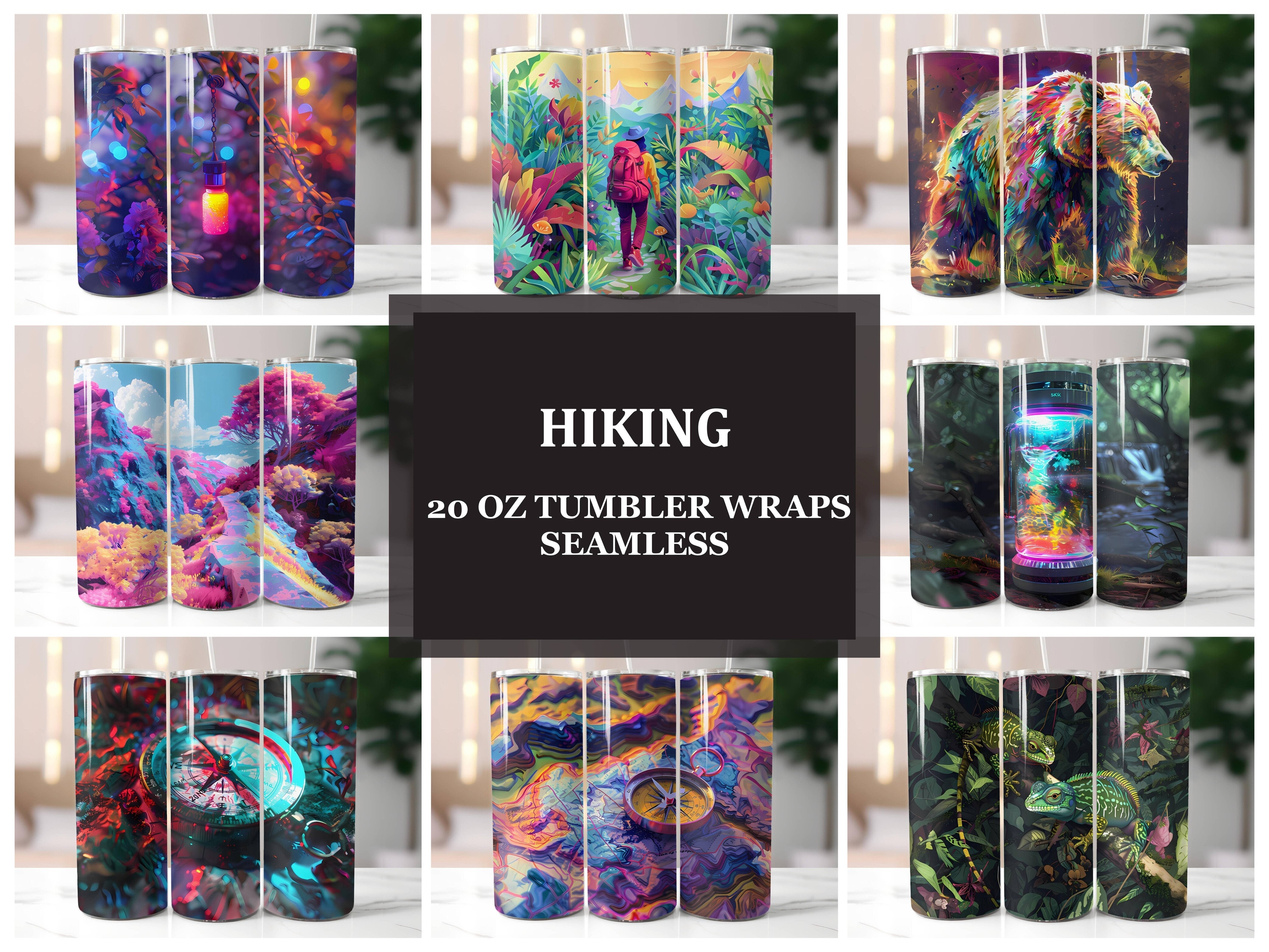 Hiking 2 Tumbler Wrap - CraftNest - Digital Crafting and Art
