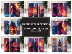 Firefighter Profession 4 Tumbler Wrap - CraftNest - Digital Crafting and Art