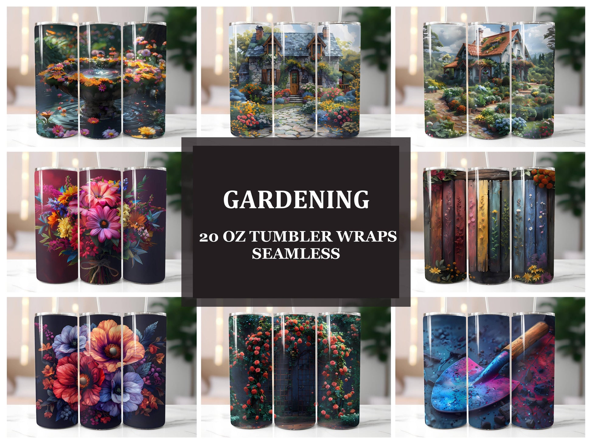 Gardening 2 Tumbler Wrap - CraftNest - Digital Crafting and Art