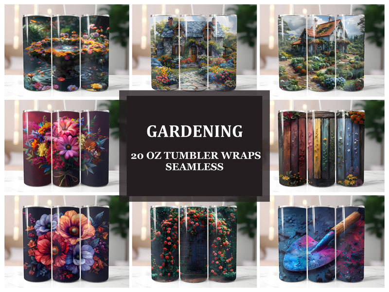 Gardening 2 Tumbler Wrap - CraftNest - Digital Crafting and Art