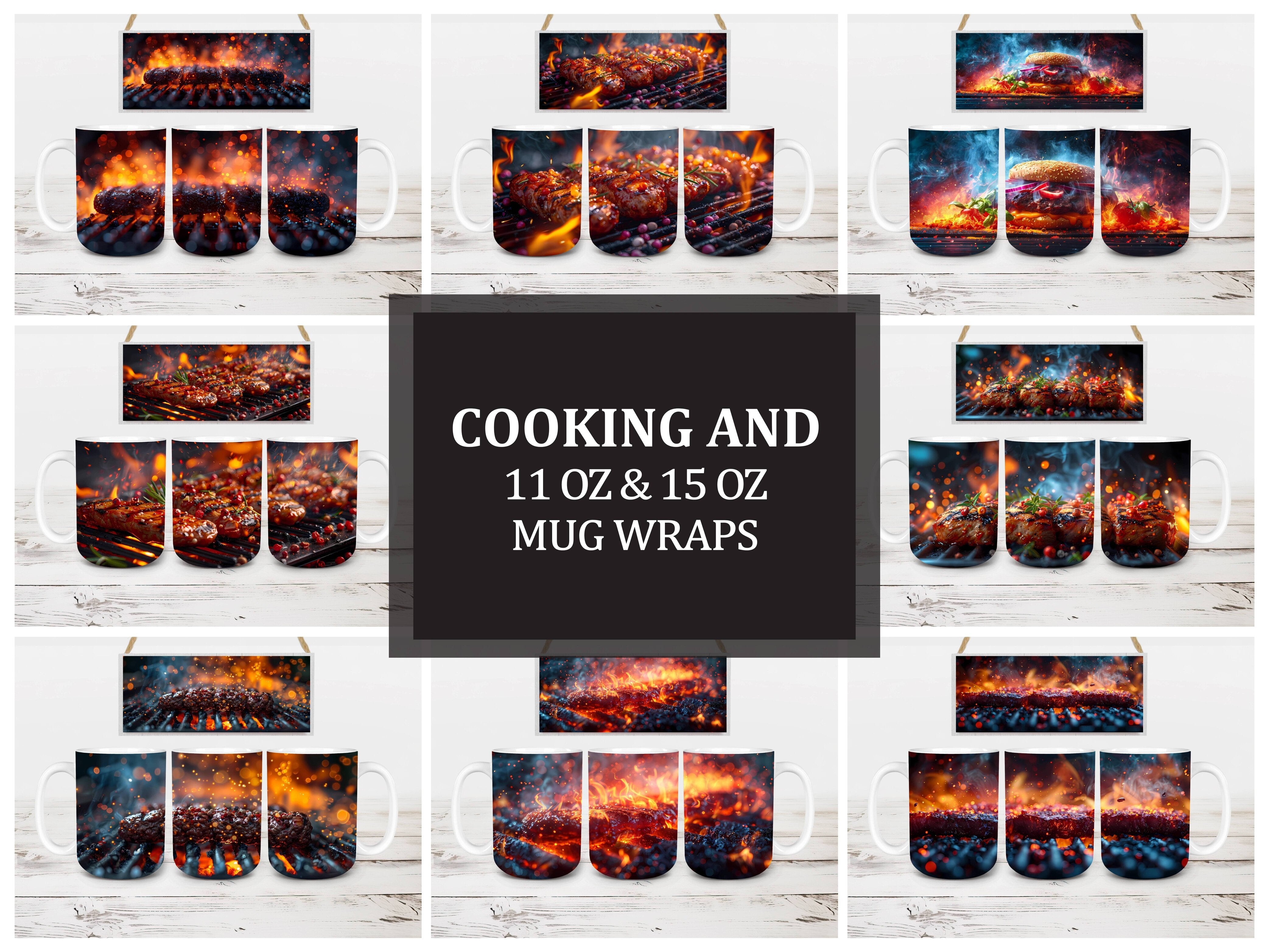 Cooking and 2 Mug Wrap - CraftNest - Digital Crafting and Art