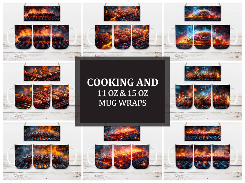 Cooking and 2 Mug Wrap - CraftNest - Digital Crafting and Art