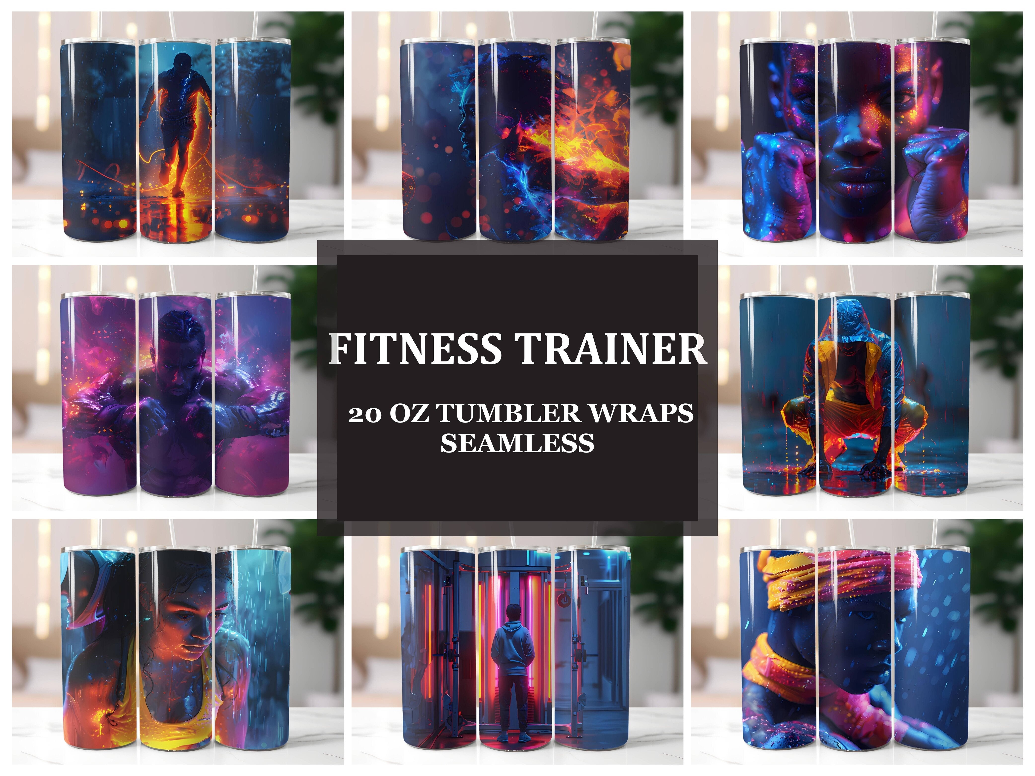 Fitness Trainer 2 Tumbler Wrap - CraftNest - Digital Crafting and Art