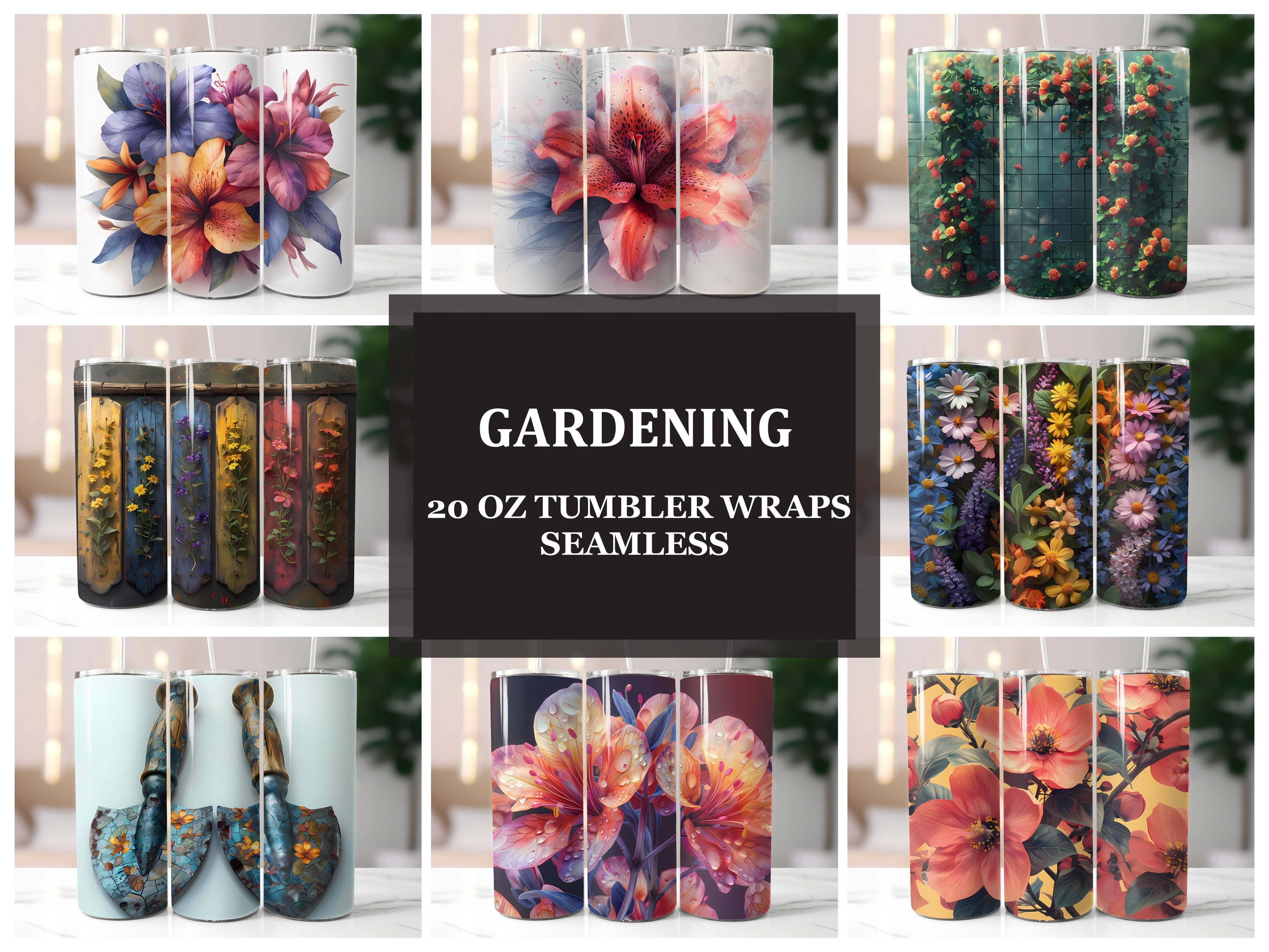 Gardening 5 Tumbler Wrap - CraftNest - Digital Crafting and Art