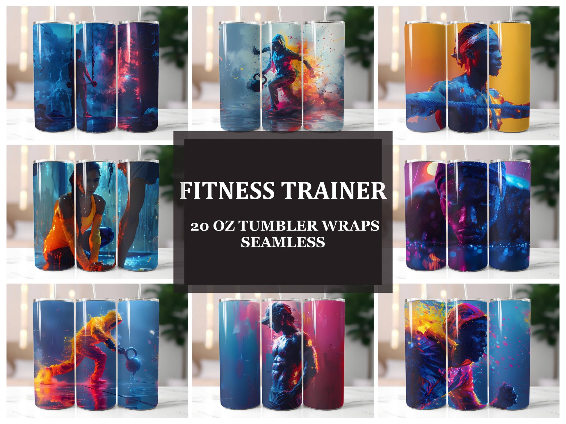 Fitness Trainer 5 Tumbler Wrap - CraftNest - Digital Crafting and Art