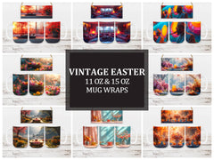 Vintage Easter 3 Mug Wrap - CraftNest