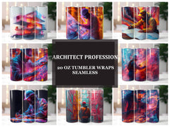 Architect Profession 5 Tumbler Wrap - CraftNest - Digital Crafting and Art