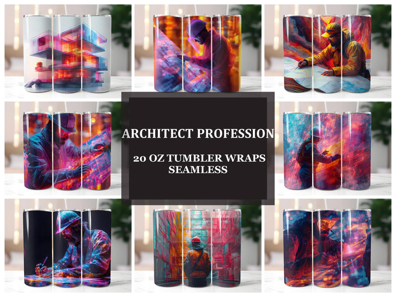 Architect Profession 5 Tumbler Wrap - CraftNest - Digital Crafting and Art