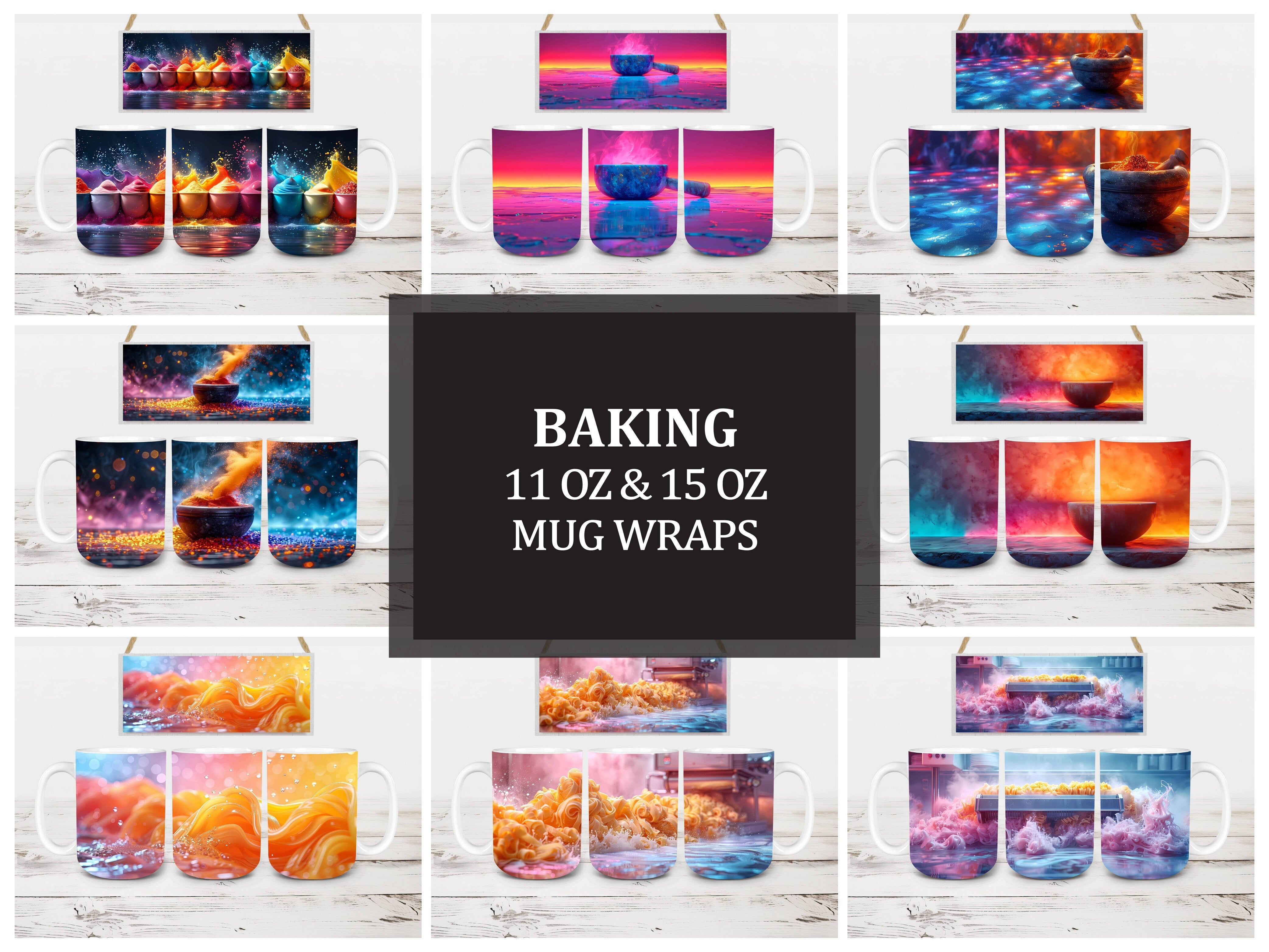 Baking 2 Mug Wrap - CraftNest - Digital Crafting and Art