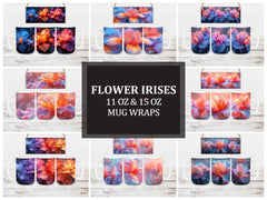 Flower Irises 5 Mug Wrap - CraftNest