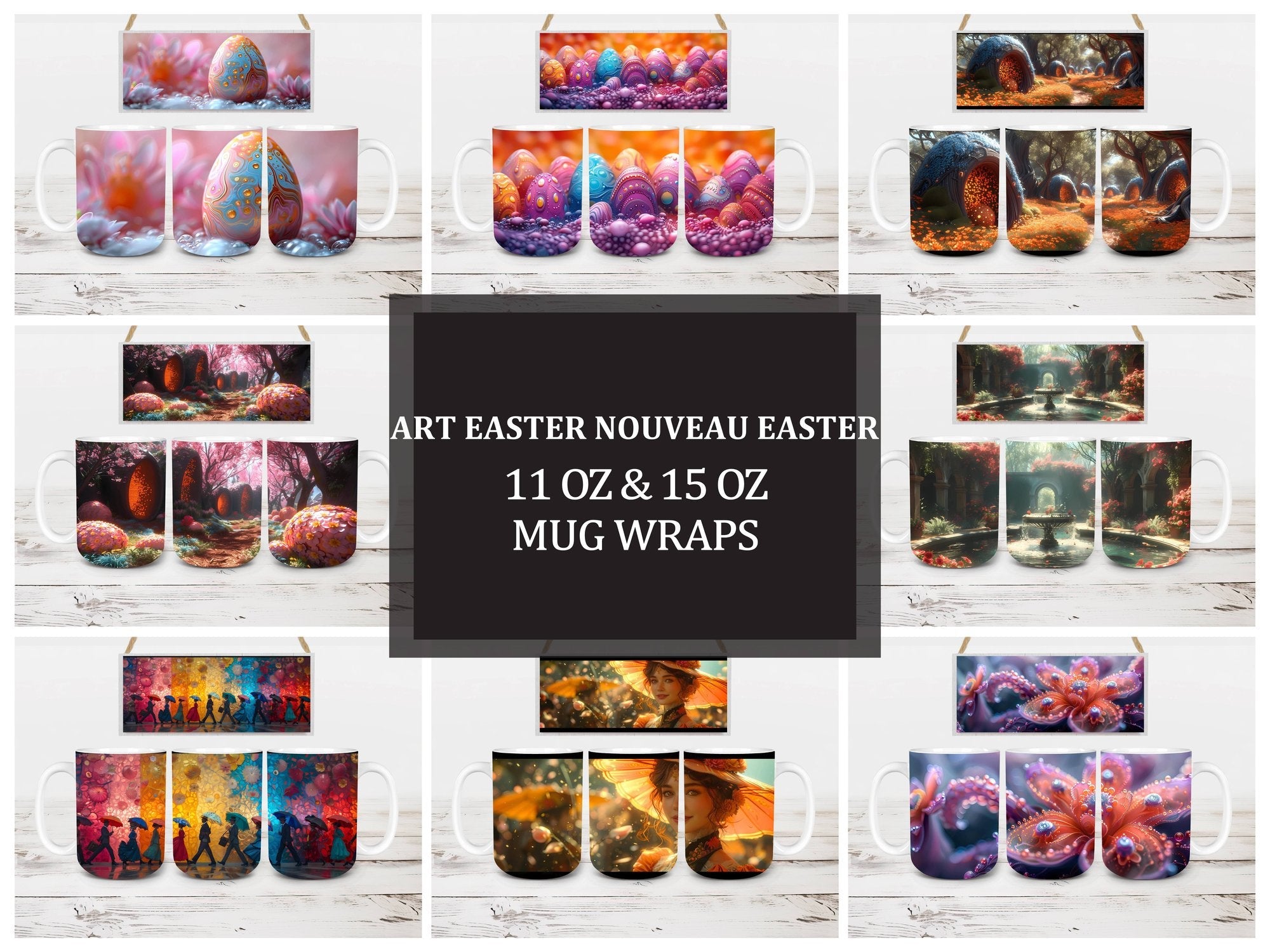 Art Nouveau 1 Mug Wrap - CraftNest