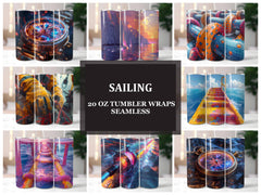 Sailing 4 Tumbler Wrap - CraftNest - Digital Crafting and Art