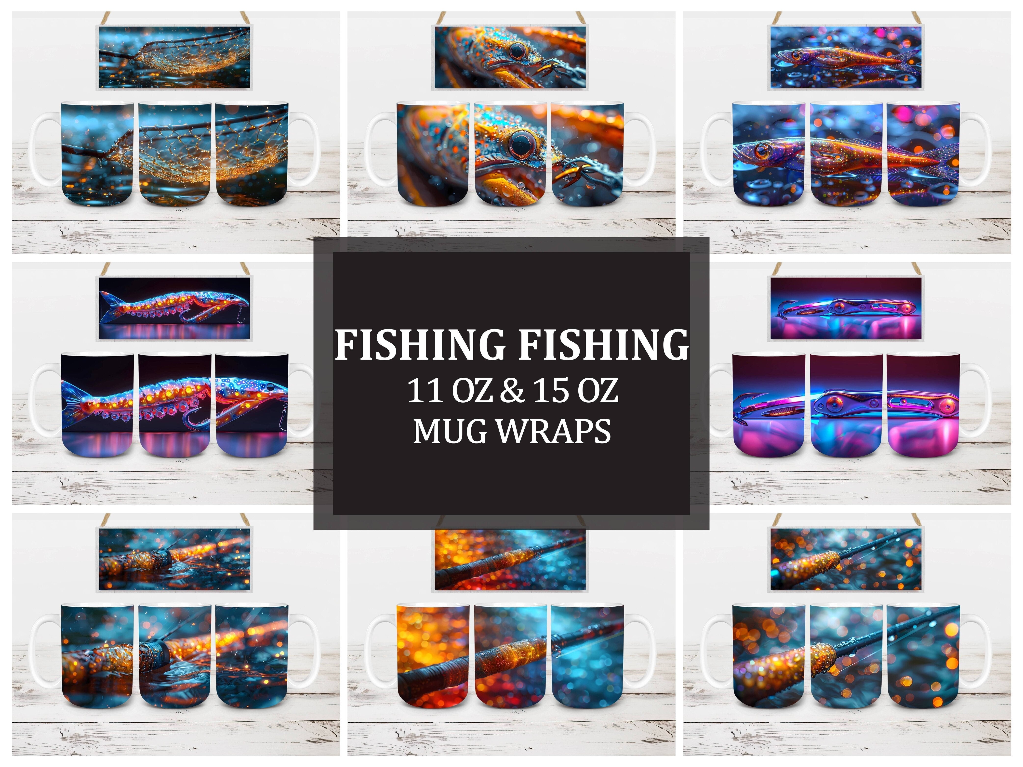 Fishing 1 Mug Wrap - CraftNest - Digital Crafting and Art