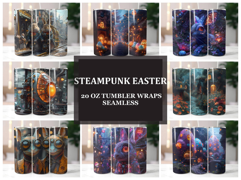 Steampunk Easter 3 Tumbler Wrap - CraftNest