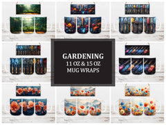 Gardening 1 Mug Wrap - CraftNest - Digital Crafting and Art