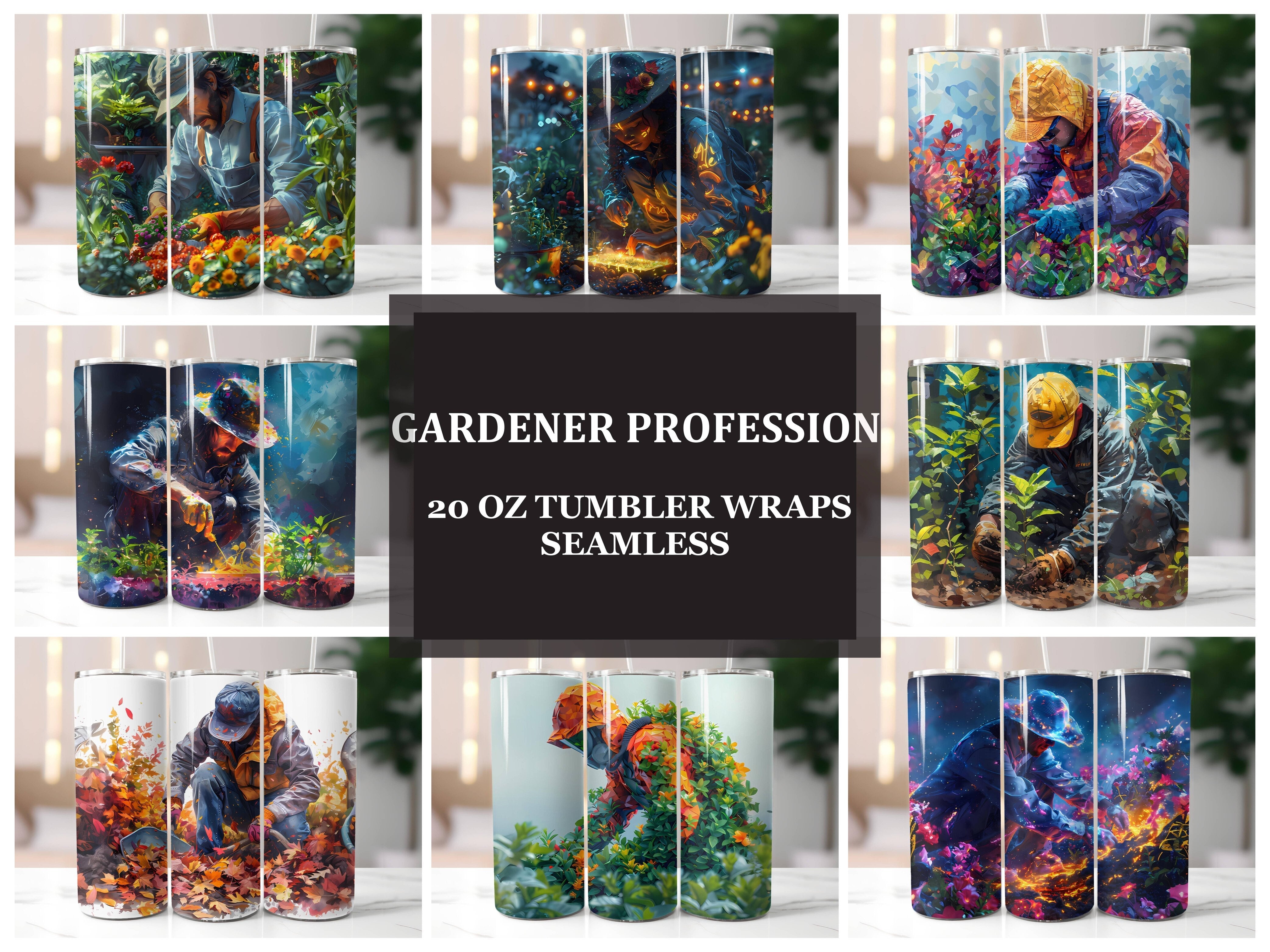 Gardener Profession 2 Tumbler Wrap - CraftNest - Digital Crafting and Art