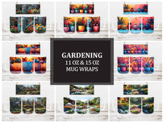 Gardening 2 Mug Wrap - CraftNest - Digital Crafting and Art