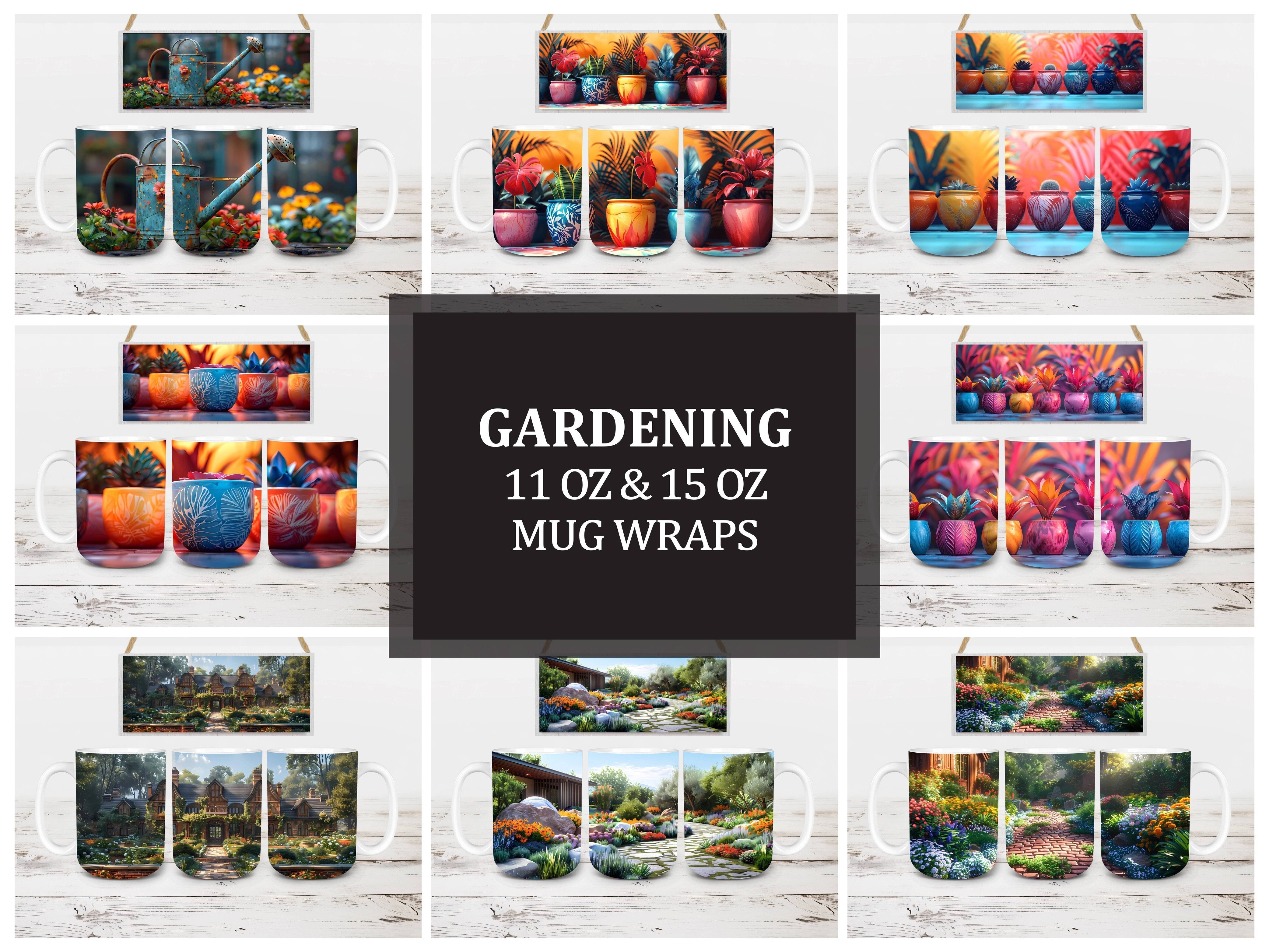 Gardening 2 Mug Wrap - CraftNest - Digital Crafting and Art