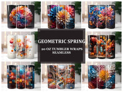 Geometric Spring 3 Tumbler Wrap - CraftNest