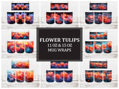 Flower Tulips 7 Mug Wrap - CraftNest