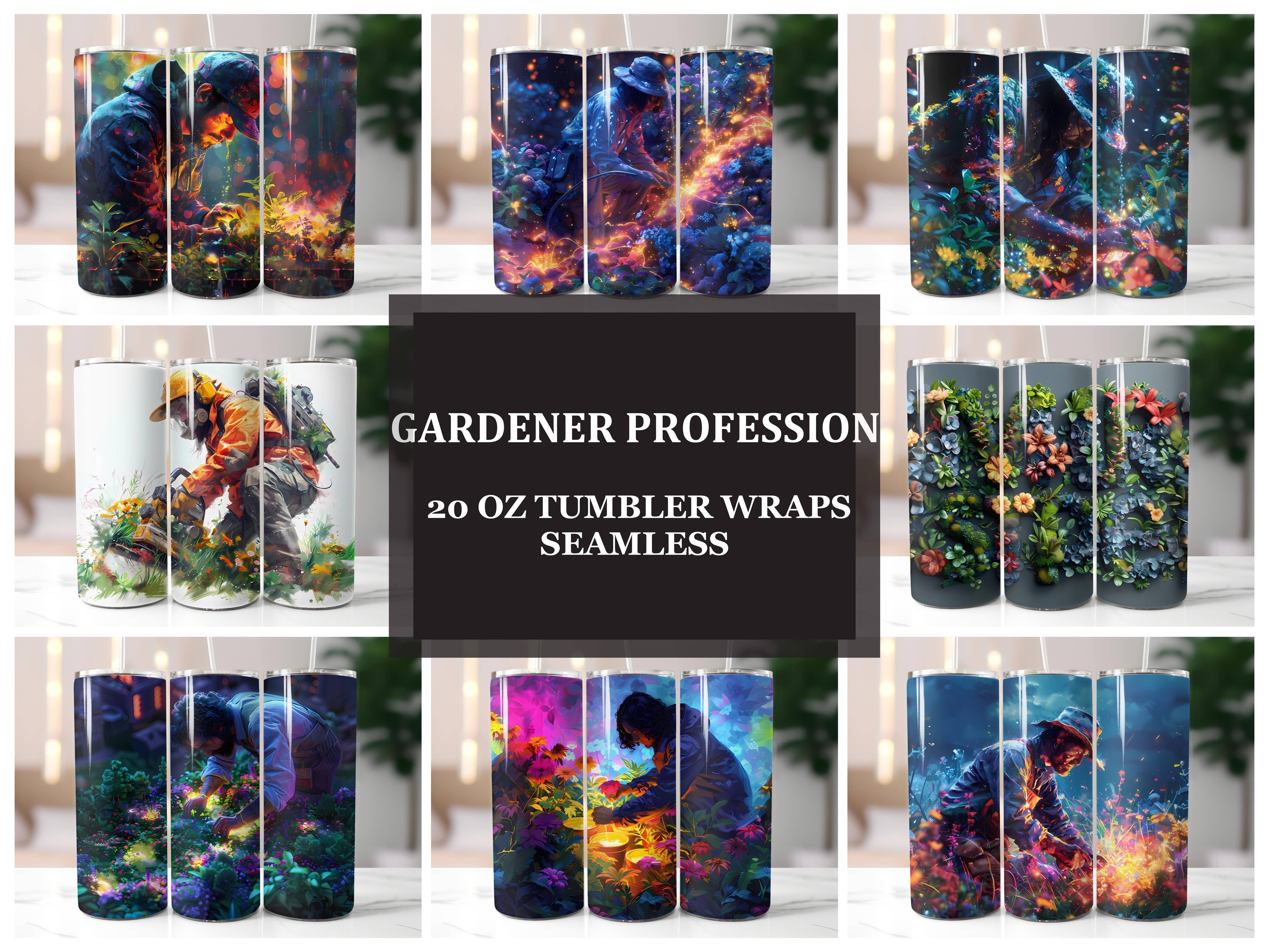 Gardener Profession 3 Tumbler Wrap - CraftNest - Digital Crafting and Art
