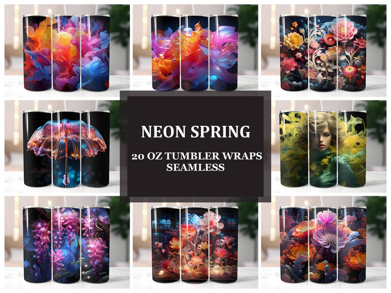 Neon Spring 5 Tumbler Wrap - CraftNest