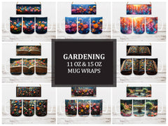 Gardening 3 Mug Wrap - CraftNest - Digital Crafting and Art