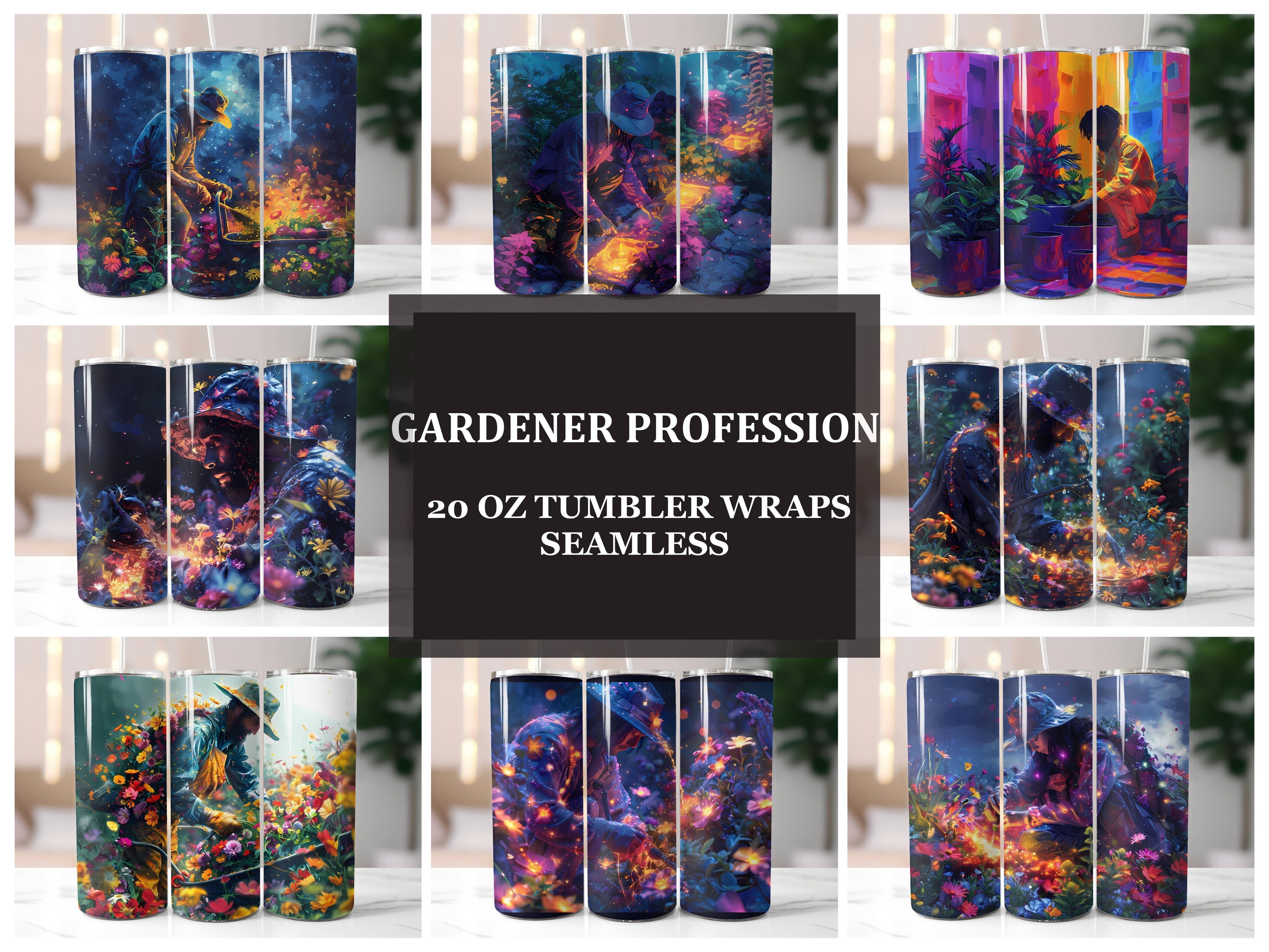 Gardener Profession 4 Tumbler Wrap - CraftNest - Digital Crafting and Art