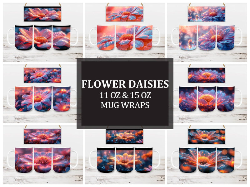 Flower Daisies 7 Mug Wrap - CraftNest
