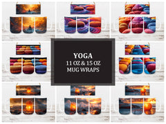 Yoga 1 Mug Wrap - CraftNest - Digital Crafting and Art
