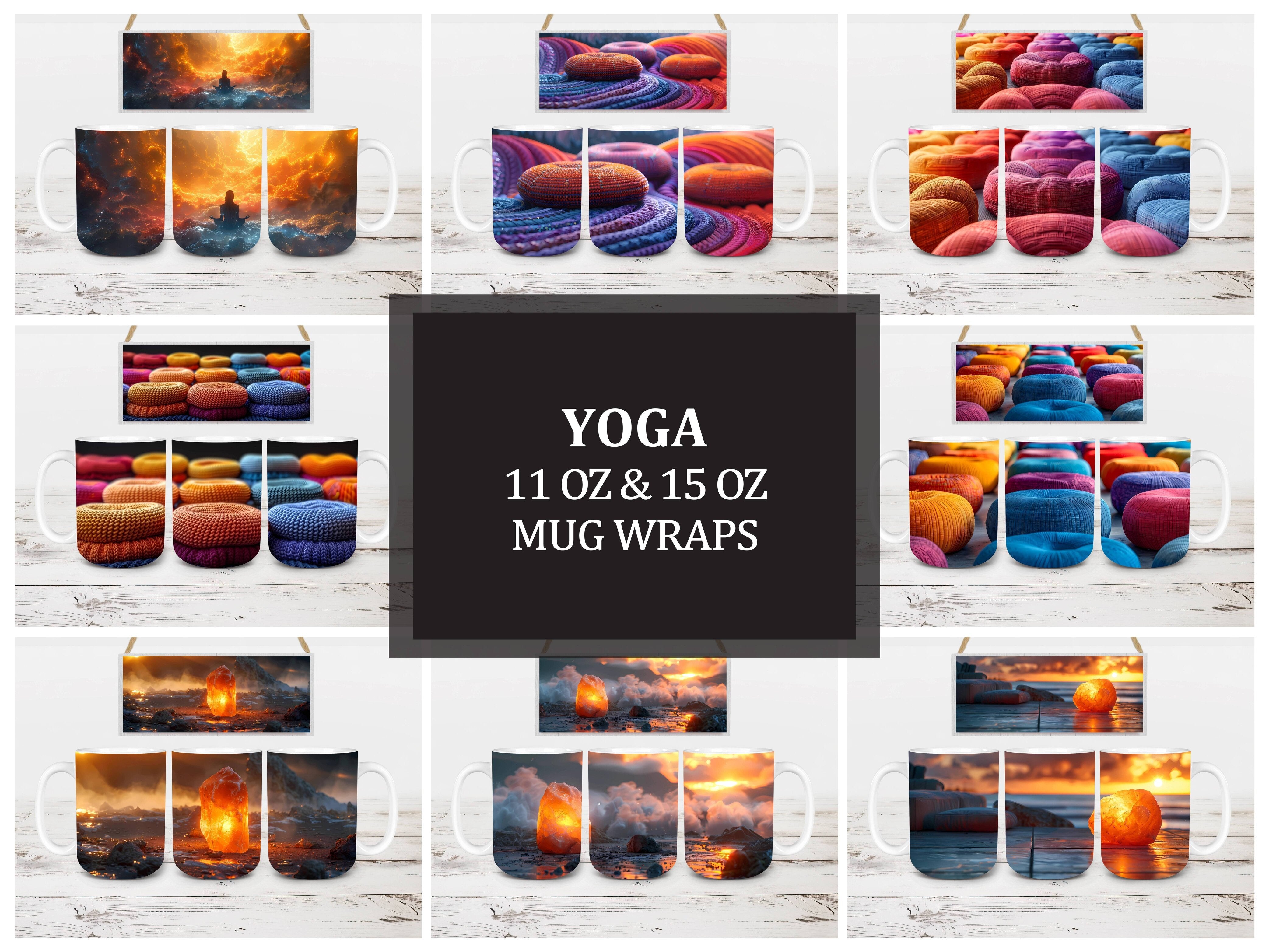 Yoga 1 Mug Wrap - CraftNest - Digital Crafting and Art