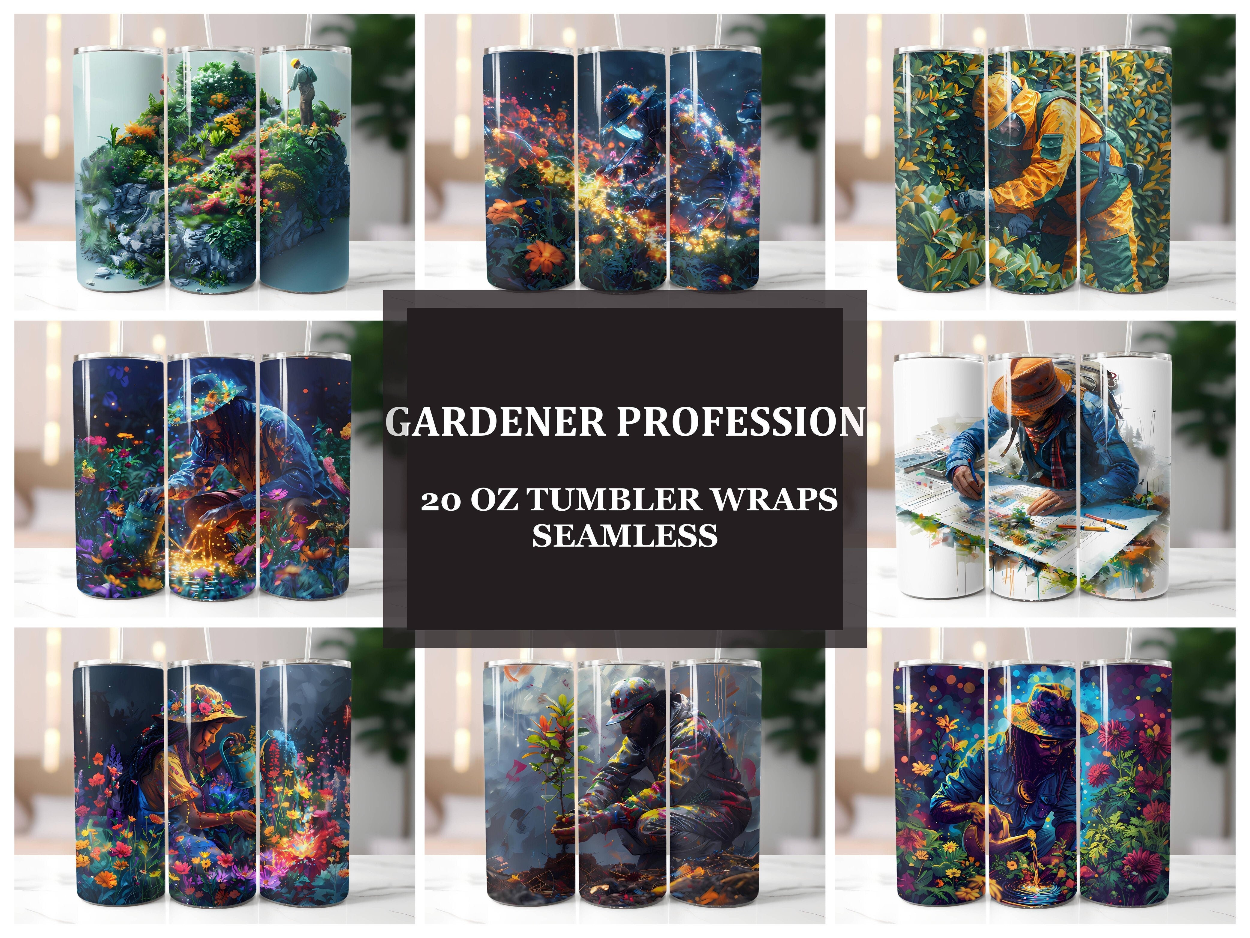 Gardener Profession 5 Tumbler Wrap - CraftNest - Digital Crafting and Art