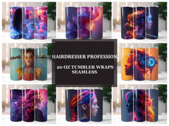 Hairdresser Profession 1 Tumbler Wrap - CraftNest - Digital Crafting and Art