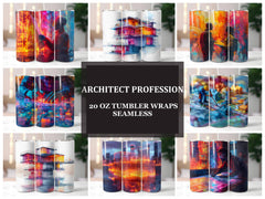 Architect Profession 6 Tumbler Wrap - CraftNest - Digital Crafting and Art