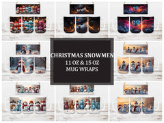 Christmas Snowmen Mug Wrap - CraftNest