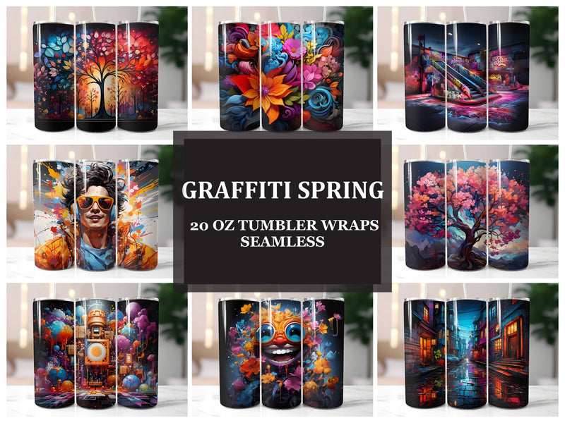 Graffiti Spring 1 Tumbler Wrap - CraftNest