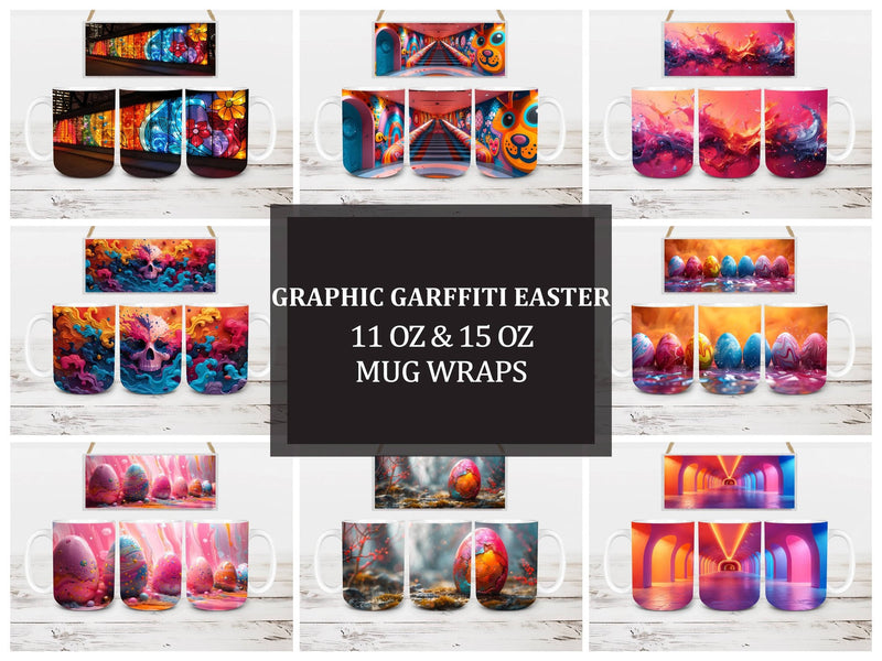 Graphic Graffiti 5 Mug Wrap - CraftNest