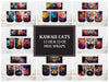 Kawaii Cats 3 Mug Wrap