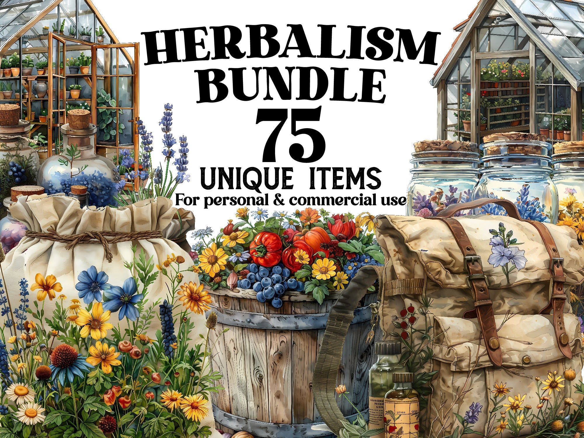 Herbalism Clipart - CraftNest - Digital Crafting and Art