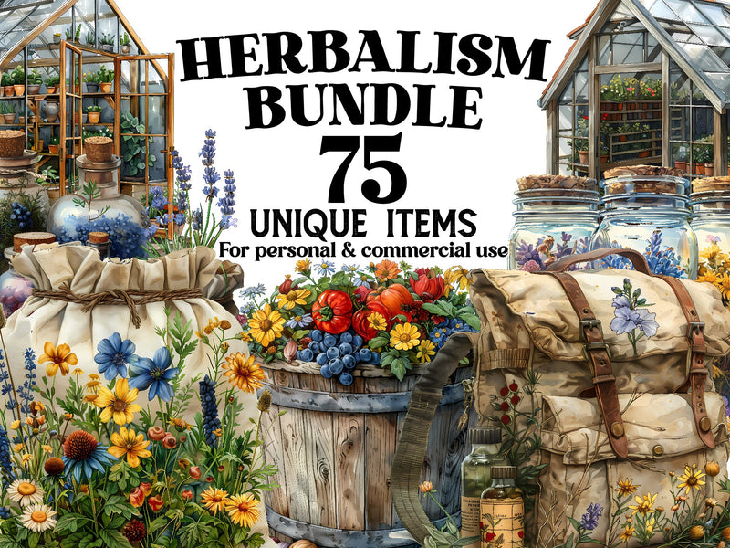 Herbalism Clipart - CraftNest - Digital Crafting and Art