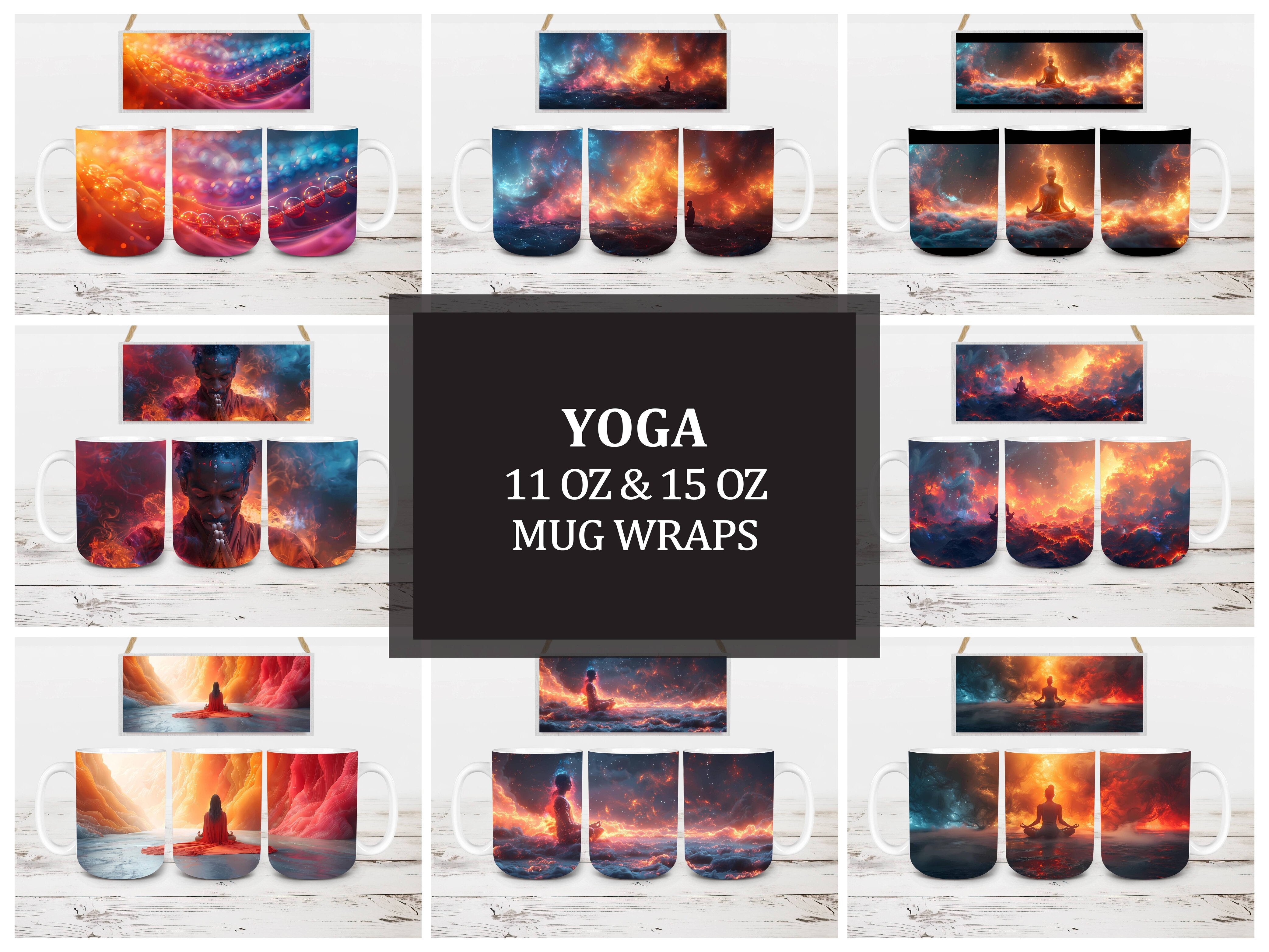 Yoga 2 Mug Wrap - CraftNest - Digital Crafting and Art