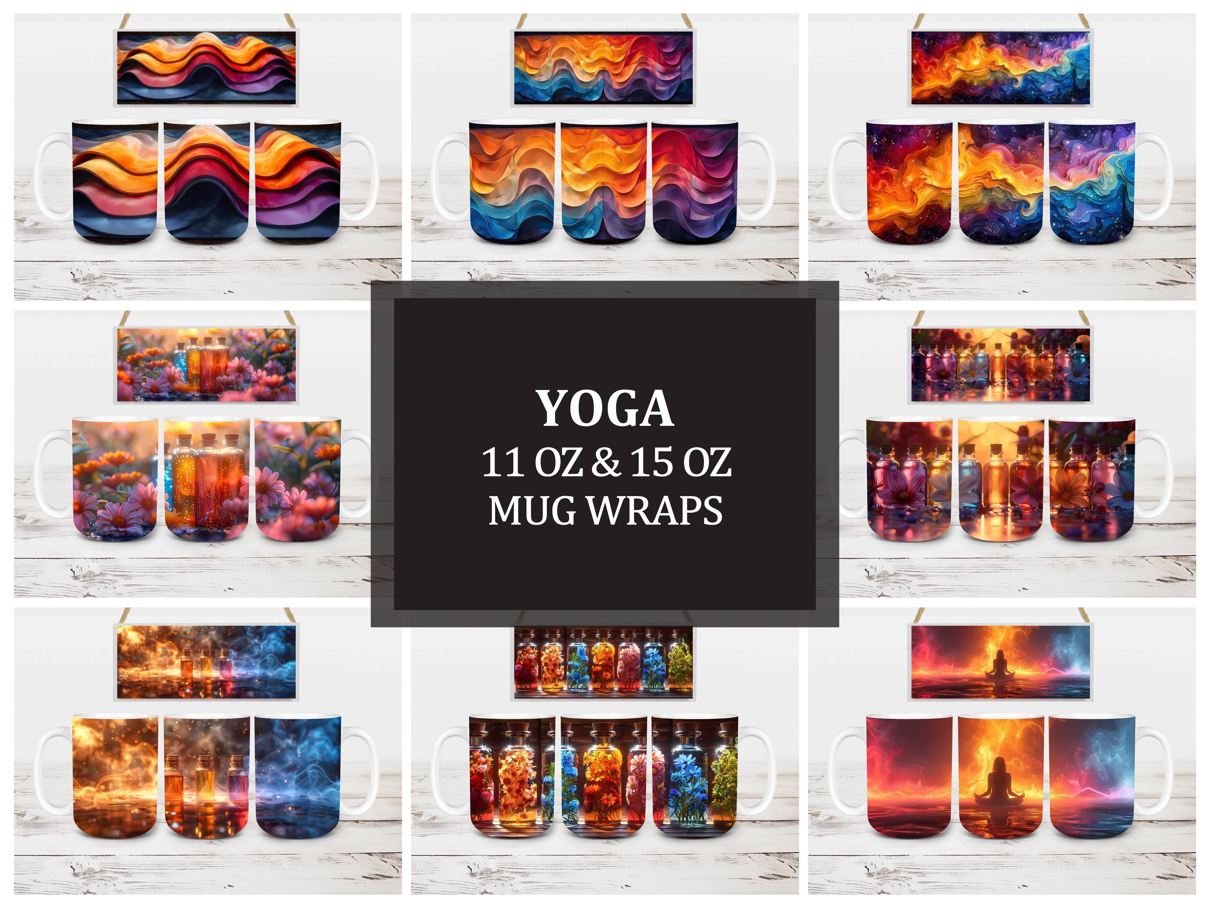 Yoga 3 Mug Wrap - CraftNest - Digital Crafting and Art
