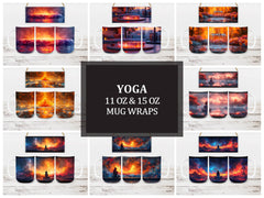 Yoga 4 Mug Wrap - CraftNest - Digital Crafting and Art