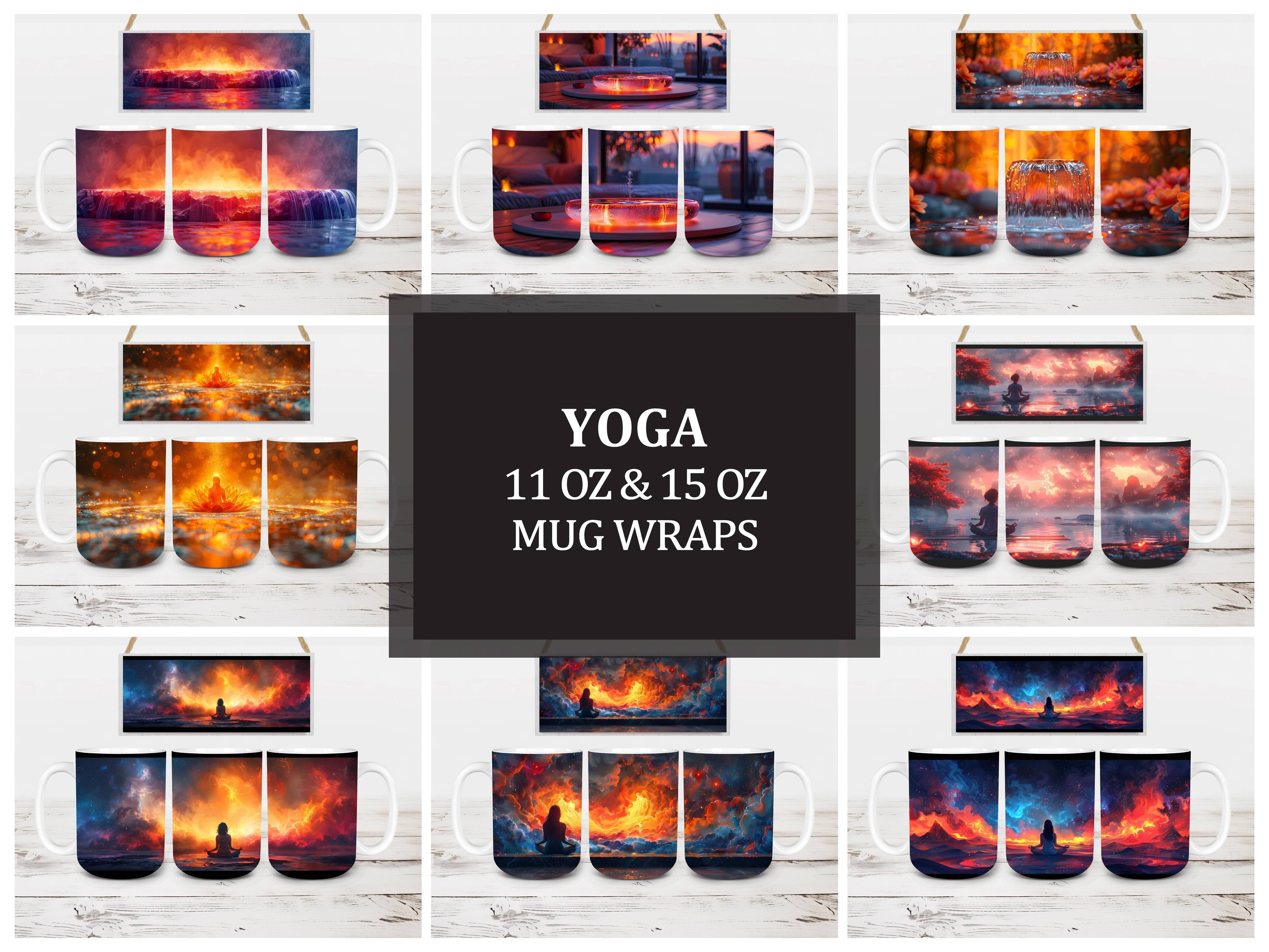 Yoga 4 Mug Wrap - CraftNest - Digital Crafting and Art